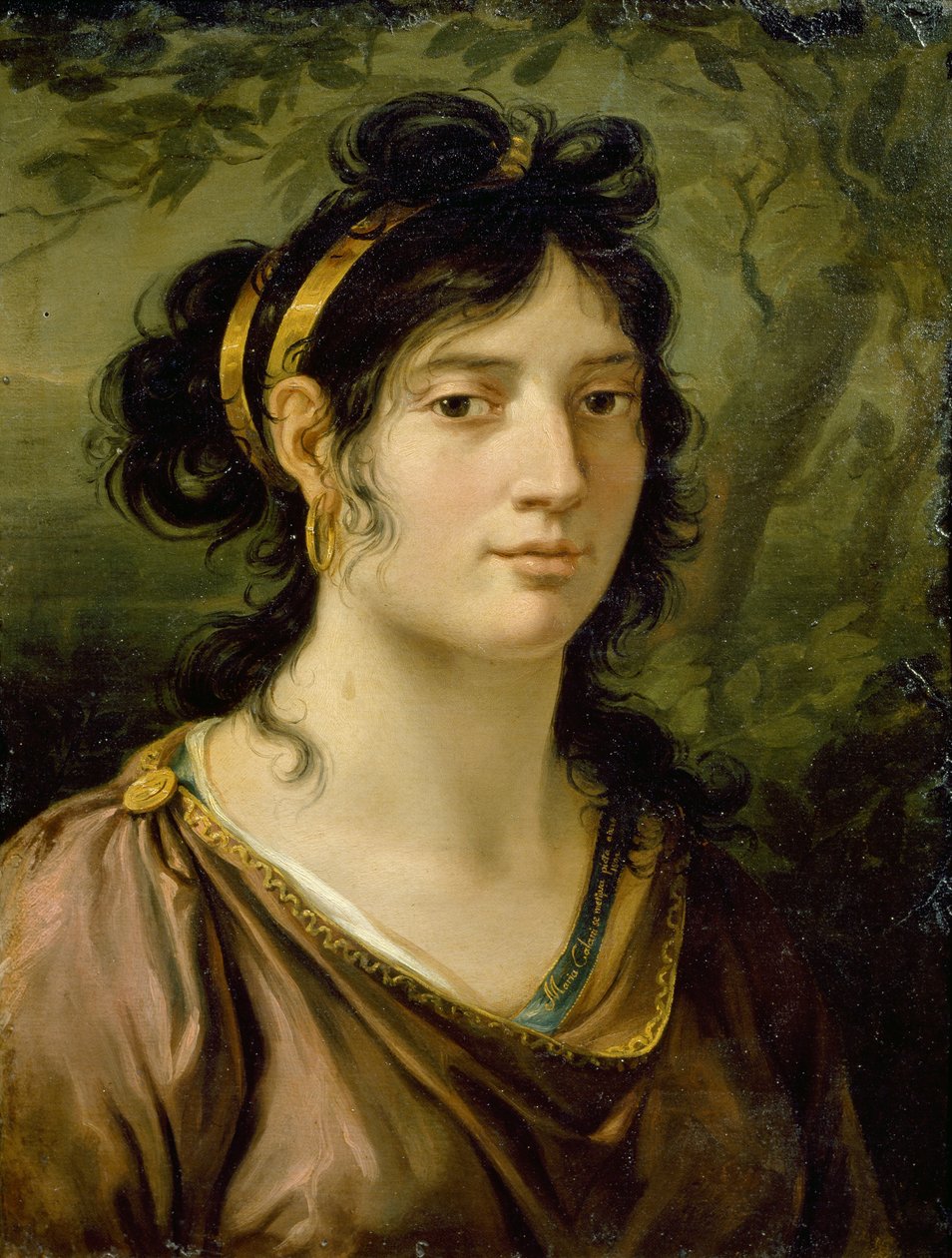 Selvportræt af Maria Callani (1778-1803) af Maria Callani