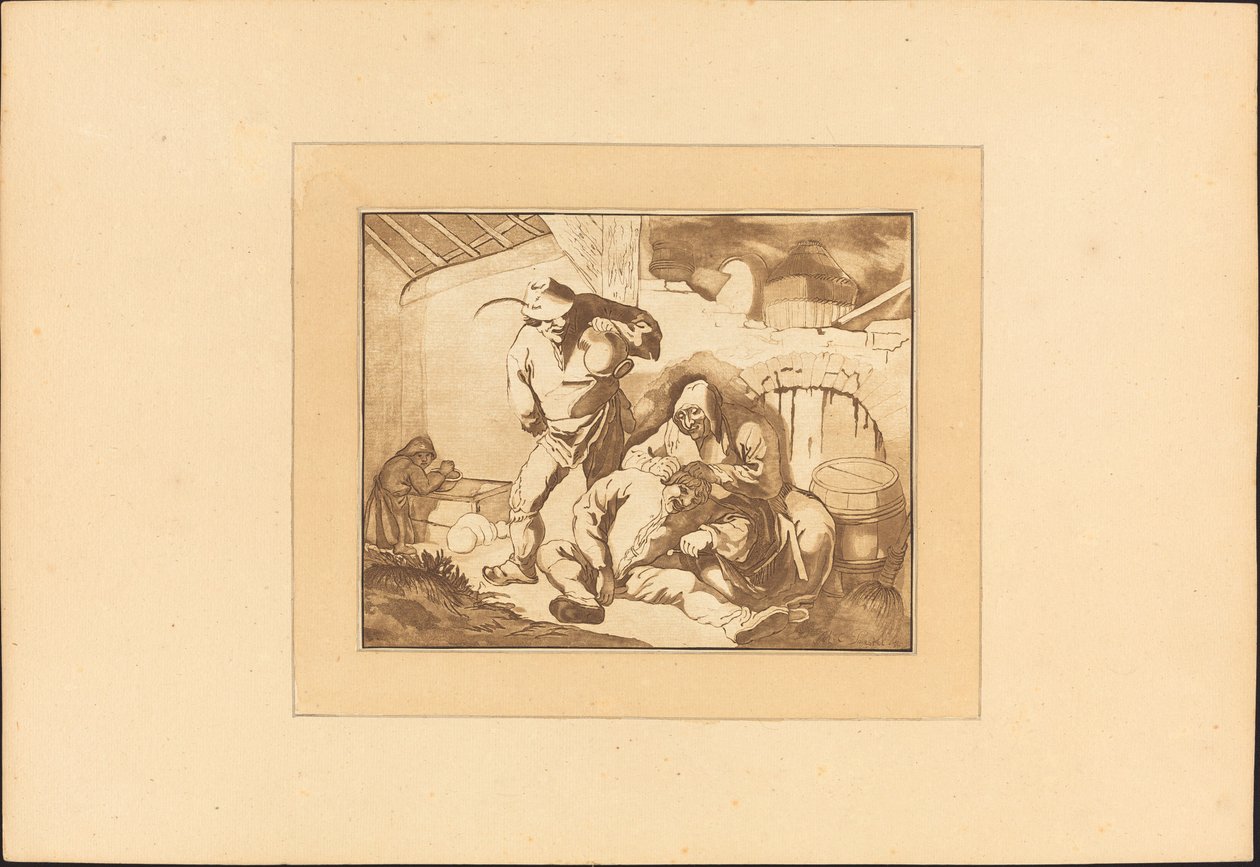Bondescene af Maria Catharina Prestel after Isack van Ostade