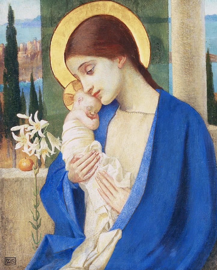 Madonna og barn af Marianne Stokes