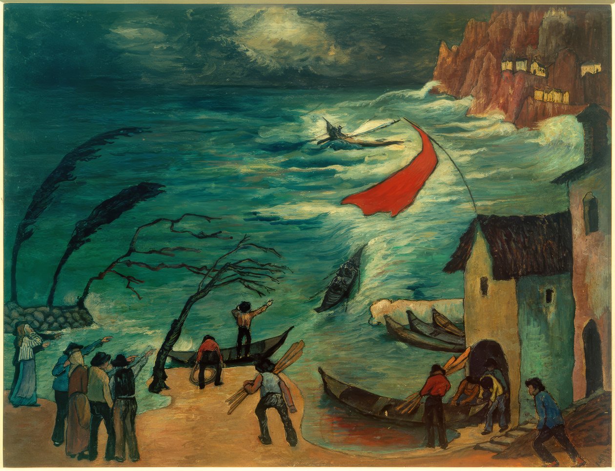 Fiskere i stormen af Marianne von Werefkin