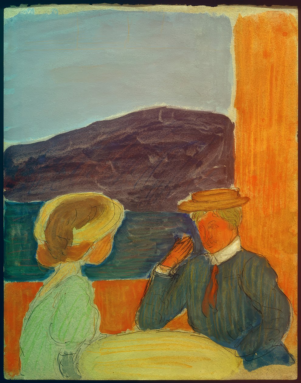 Par i samtale af Marianne von Werefkin