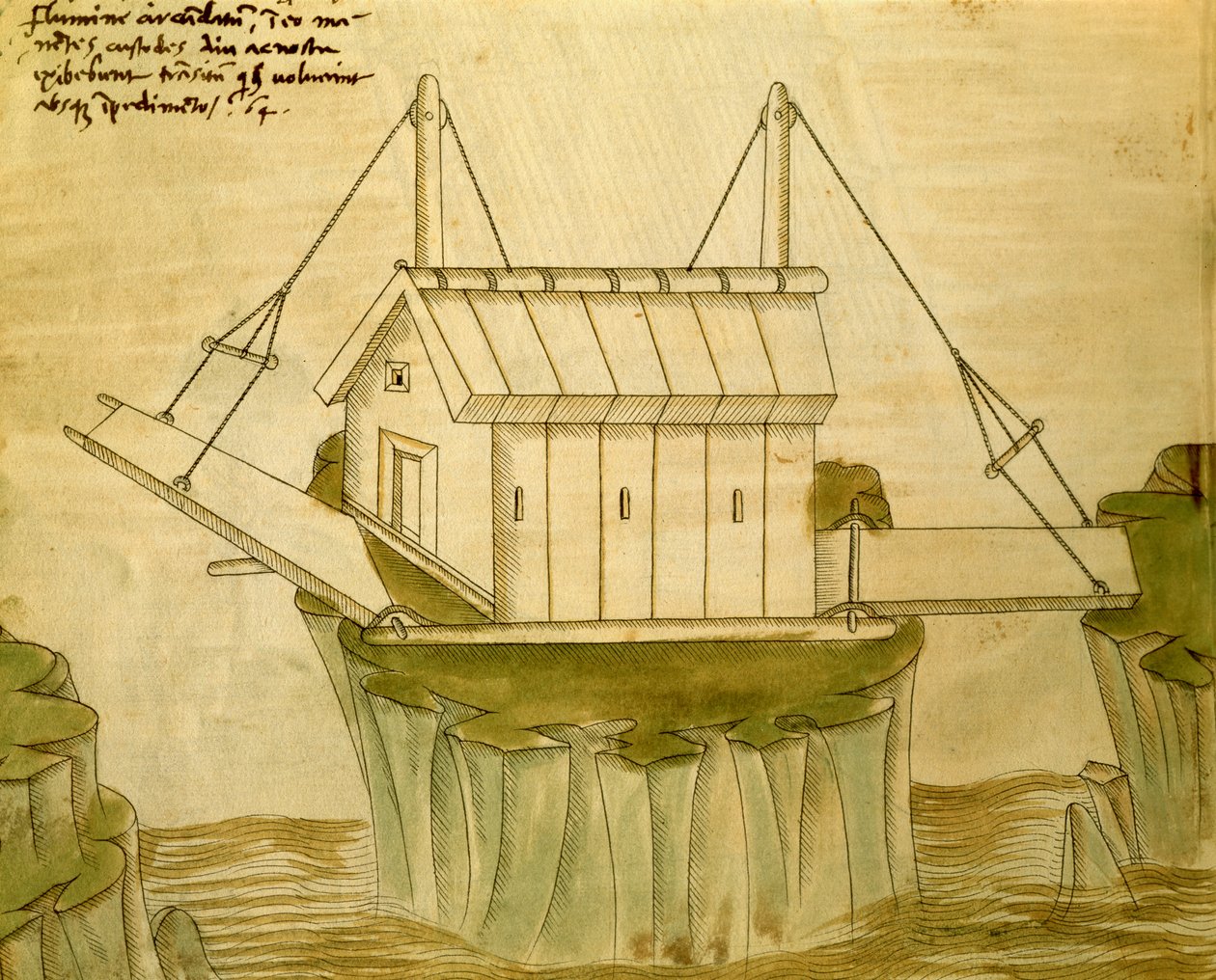 Design til en fæstning med to vindebroer, illustration fra 