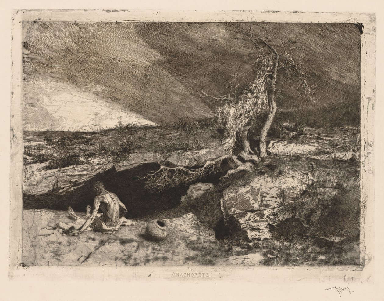 Anchoriten af Mariano Fortuny y Marsal