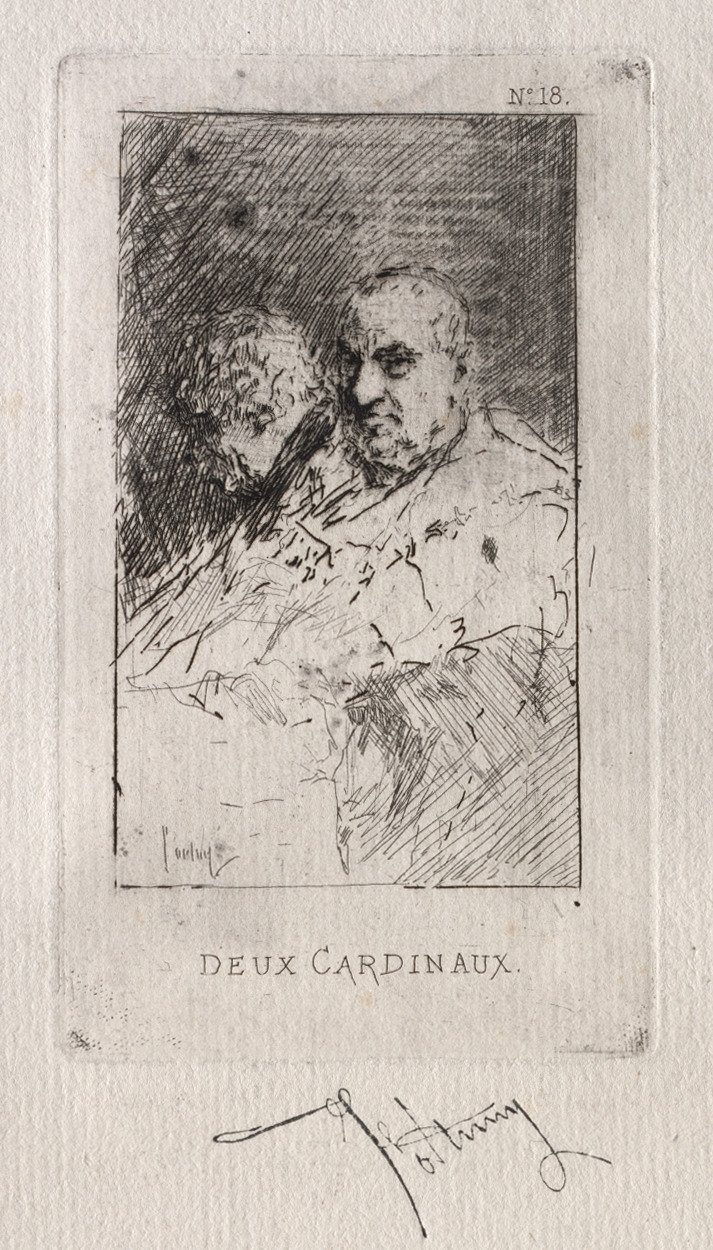 To kardinaler af Mariano Fortuny y Marsal