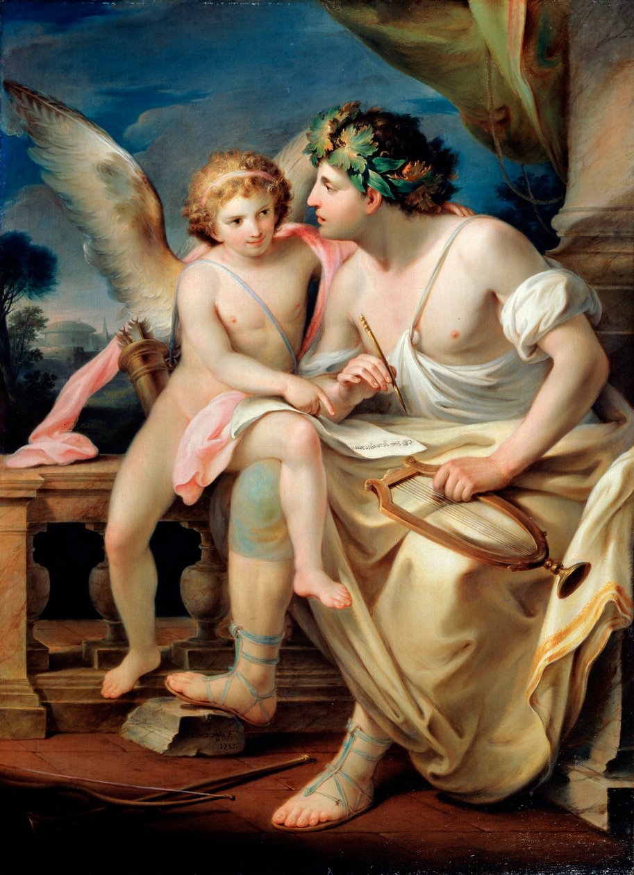 Digterinspiration, 1785. af Mariano Rossi
