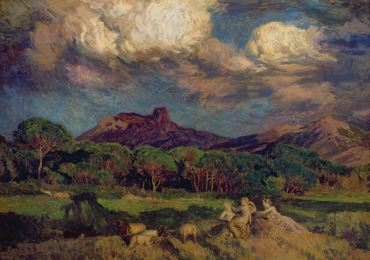 Dryaderne af Marie Auguste Emile Rene Menard