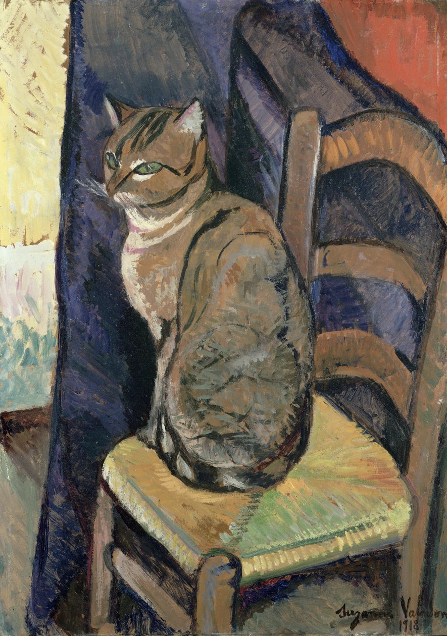 Studie af en kat, 1918 af Marie Clementine (Suzanne) Valadon