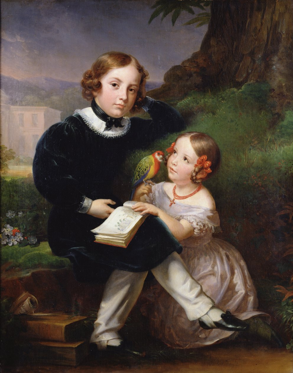 Portræt af børnene af Pierre-Jean David d