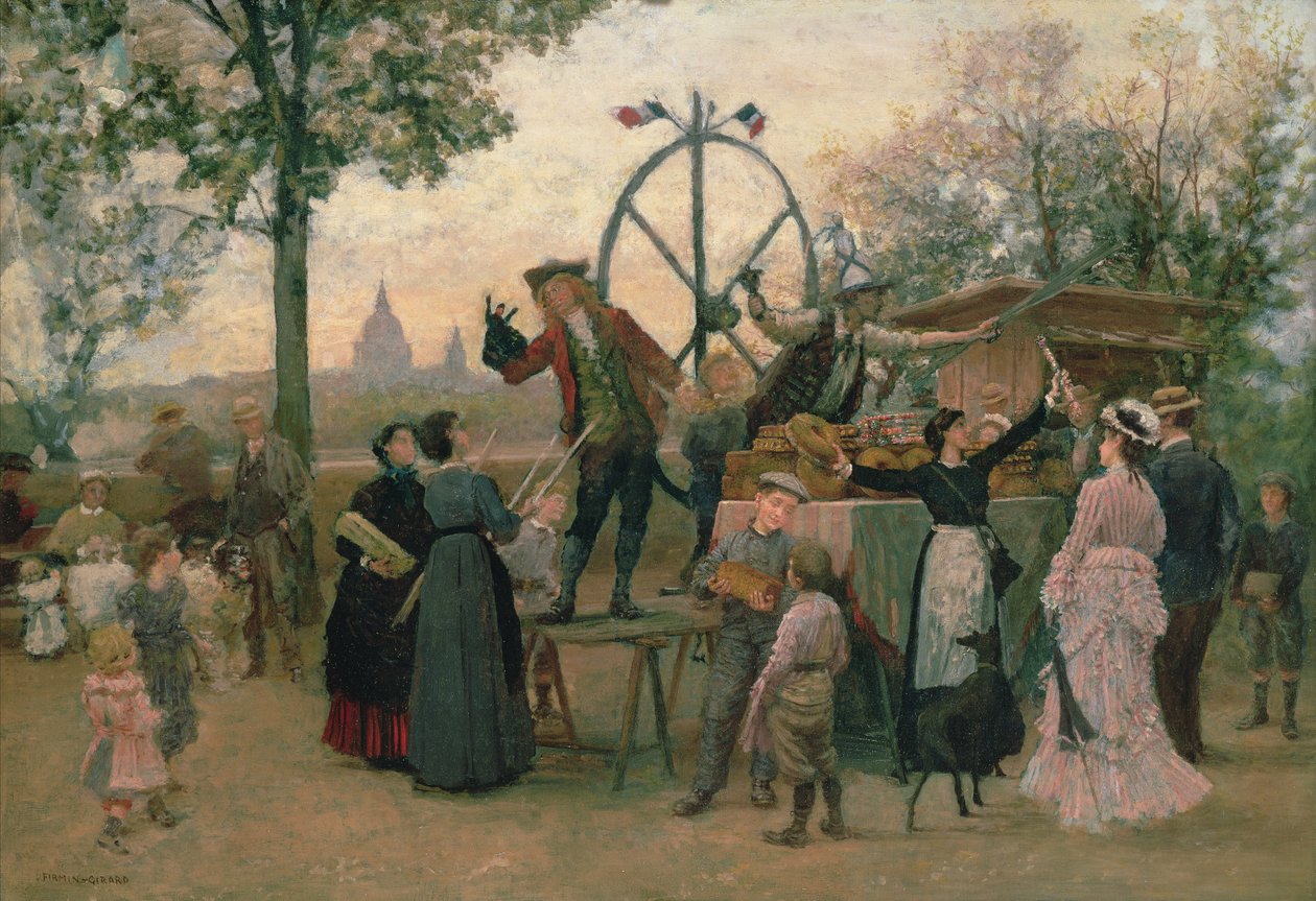 Gadespillerne af Marie Francois Firmin Girard