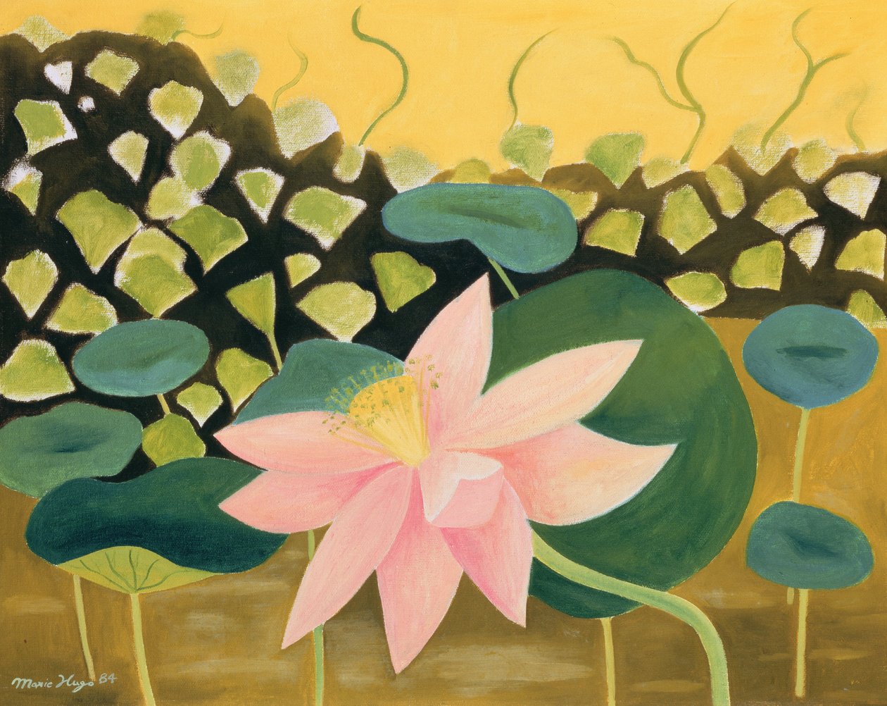 Lotusblomst, 1984 af Marie Hugo