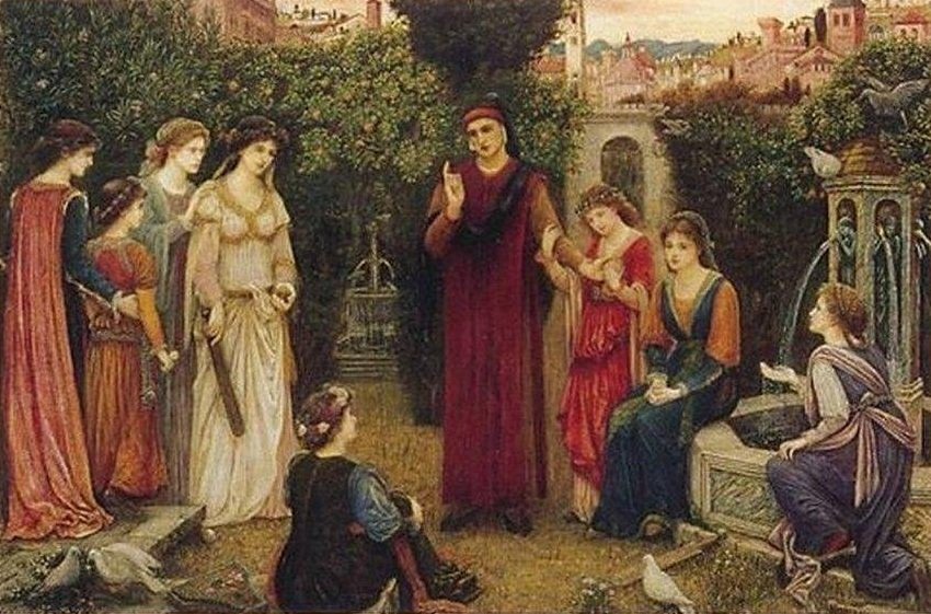 Dante i Verona af Marie Spartali Stillman
