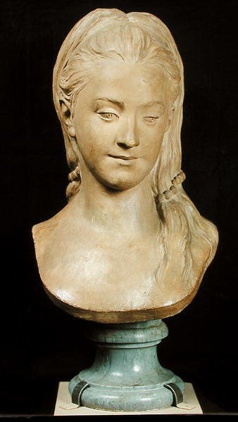 Portræt formodes at være Mary Cathcart, 1768 (gips) af Marie Anne Collot