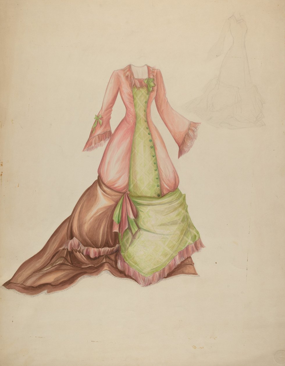 Kjole, c. 1942. af Marie Alain