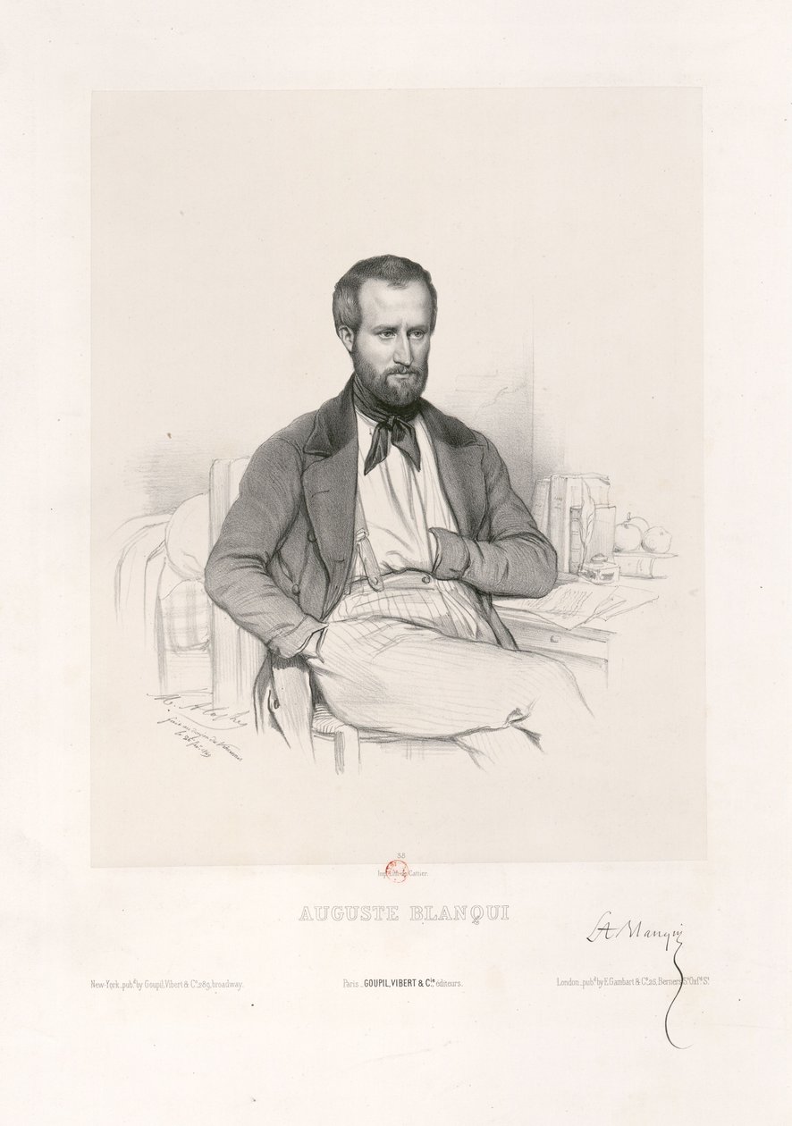 Marie-Alexandre Alophe - Auguste Blanqui af Marie Alexandre Alophe