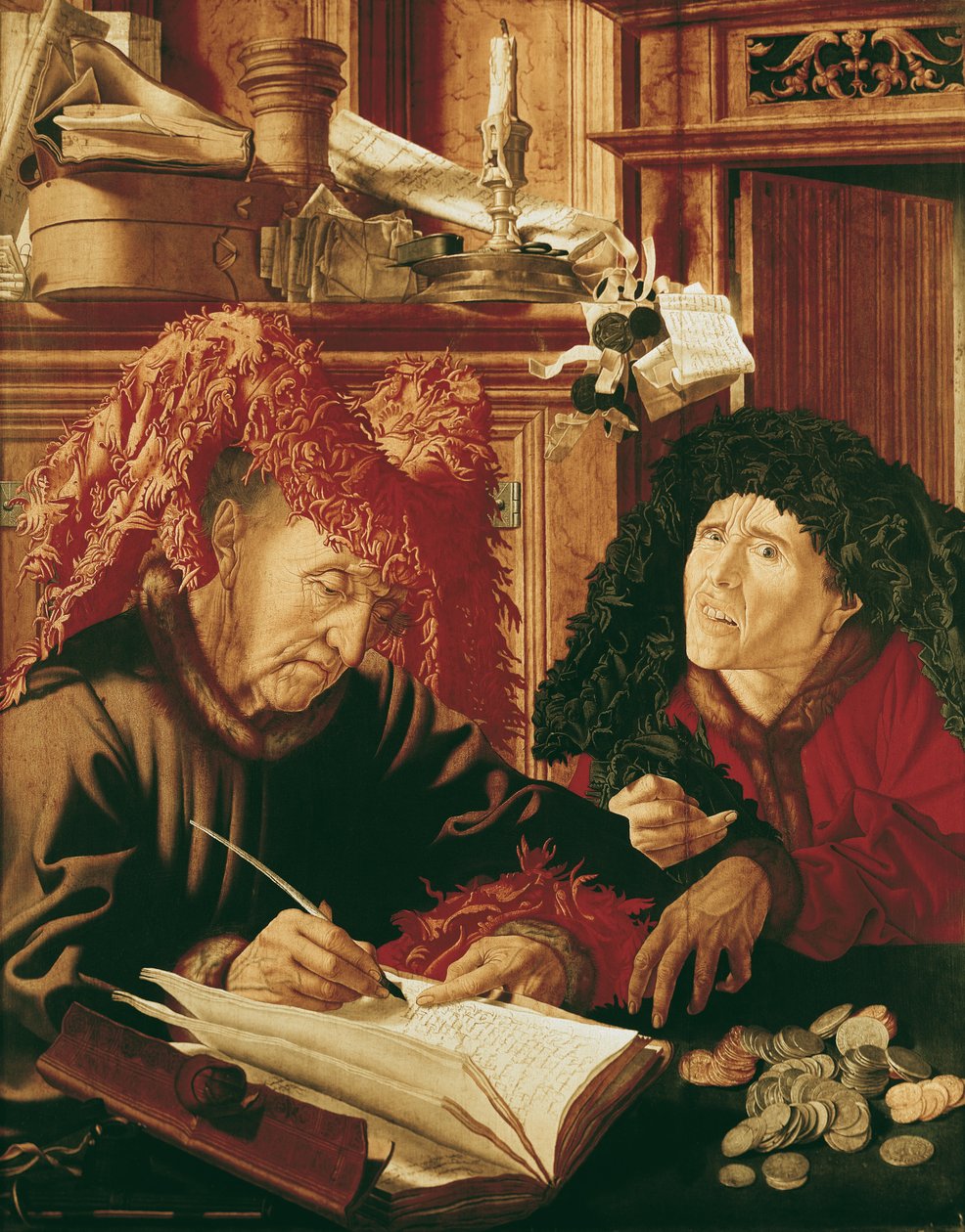 To skatteopkrævere, c.1540 af Marinus van Roejmerswaelen