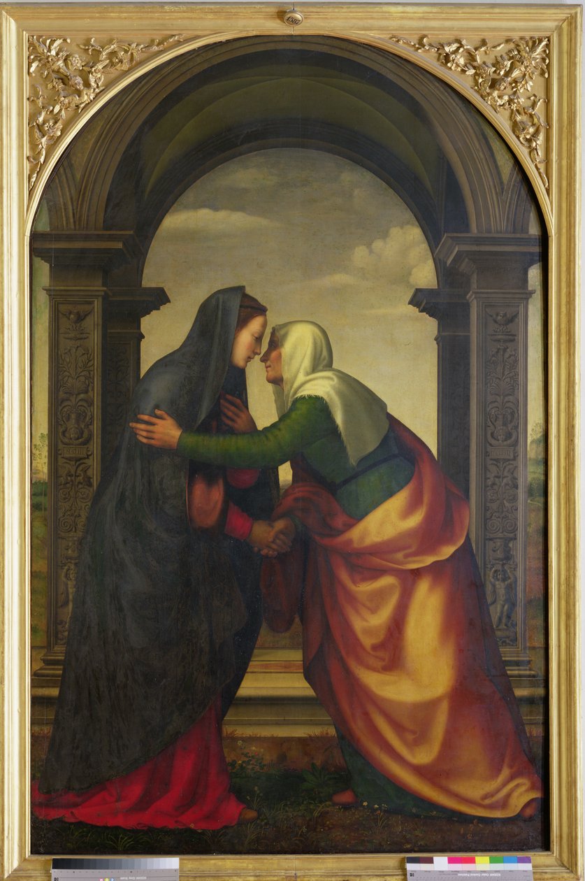 The Visitation of St. Elizabeth til Jomfru Maria, 1503 af Mariotto Albertinelli