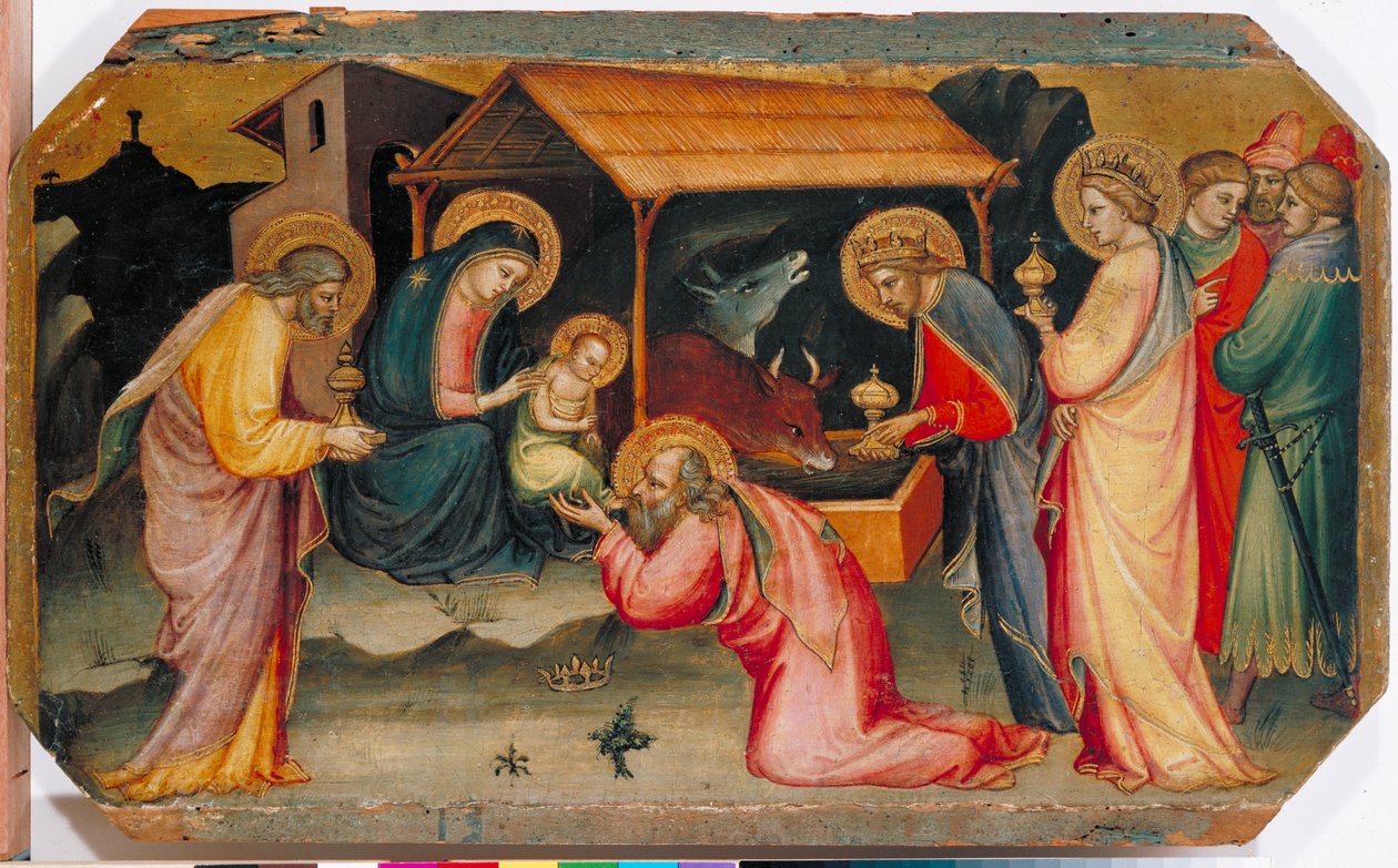 Tilbedelse af Magi, ca. 1405 (tempera på panel) af Mariotto di Nardo