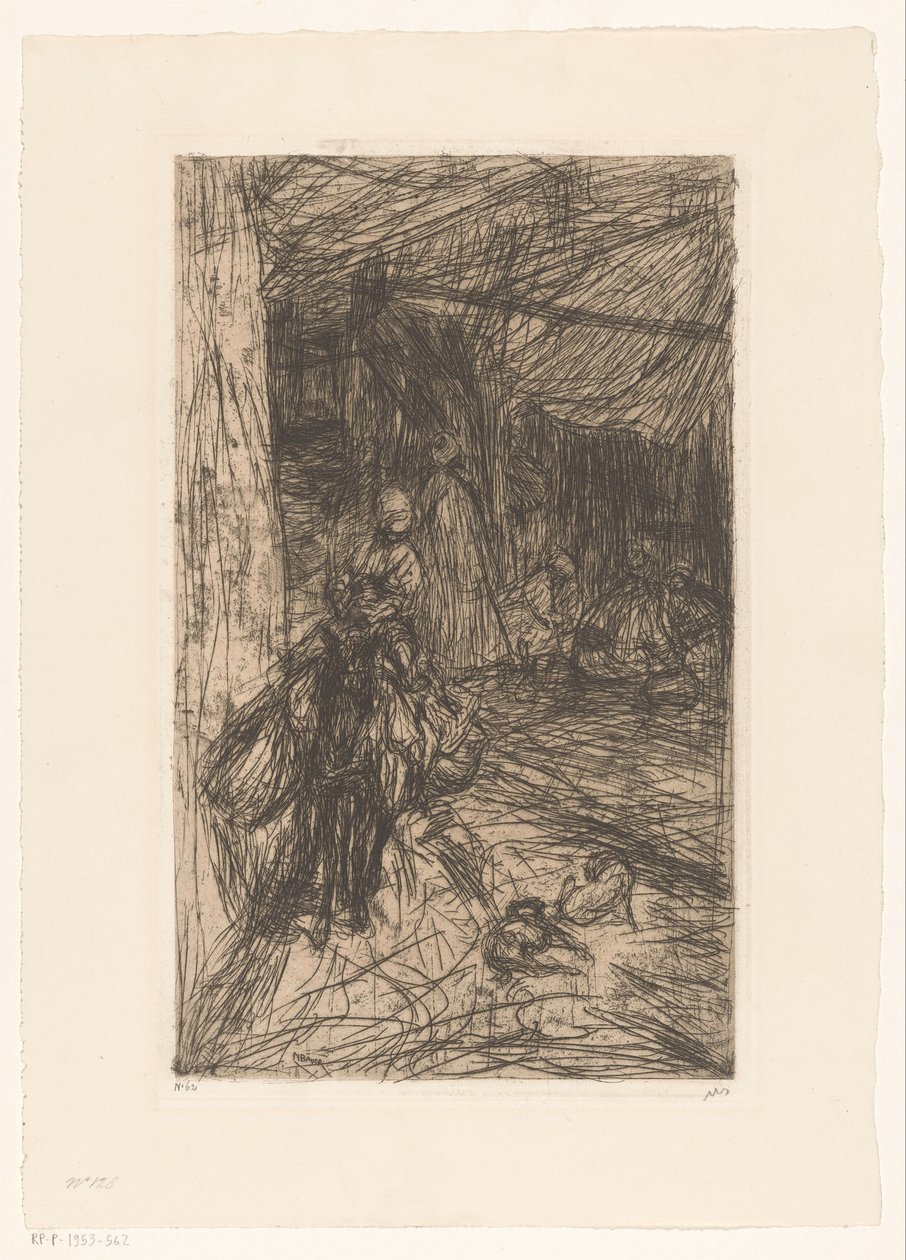 Dreng på et æsel af Marius Bauer (signed by artist)