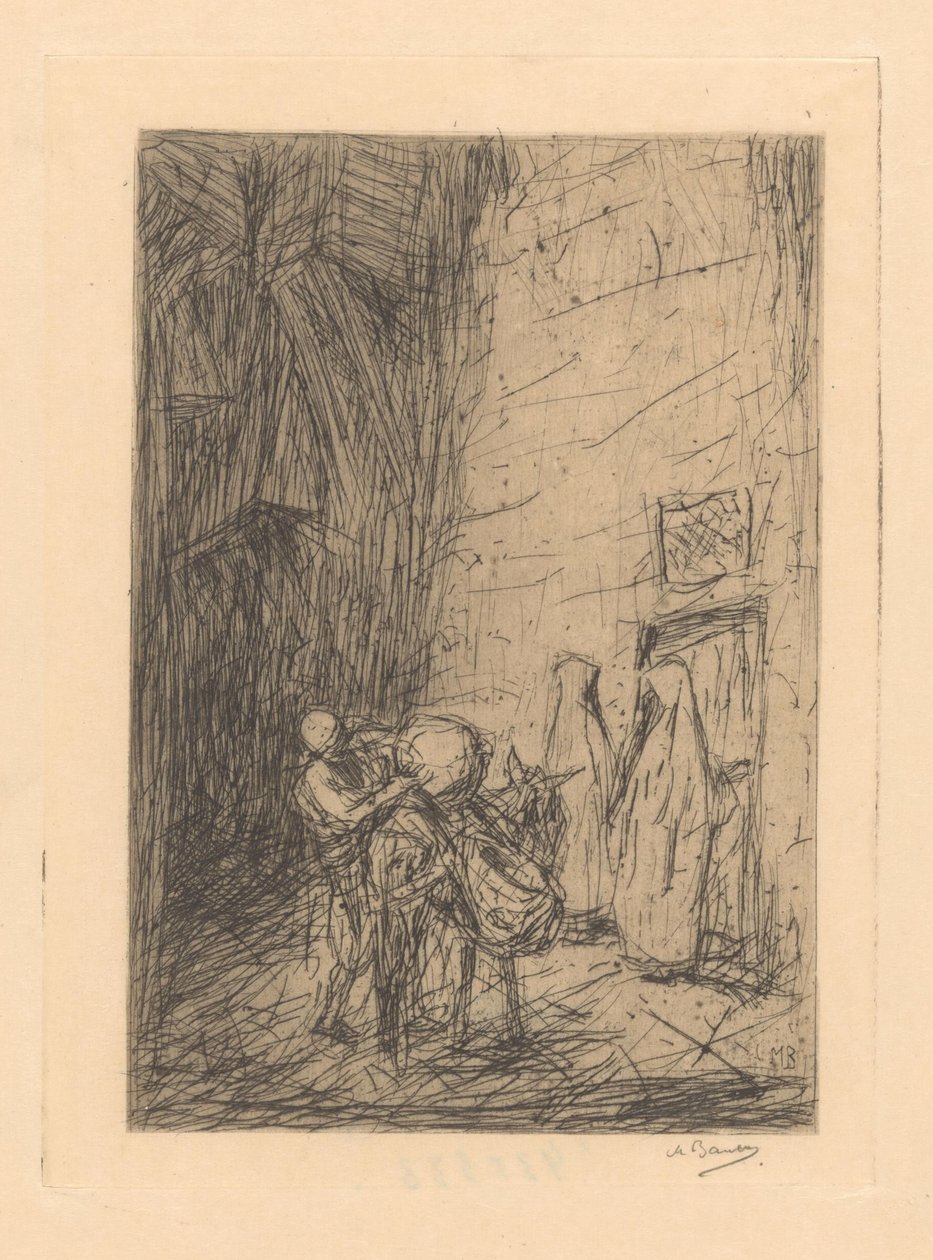 osmannisk købmand af Marius Bauer (signed by artist)