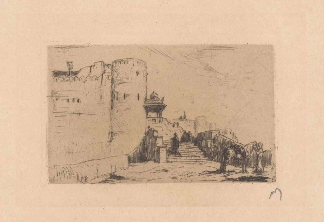 Templeturn i Palitana af Marius Bauer (signed by artist)