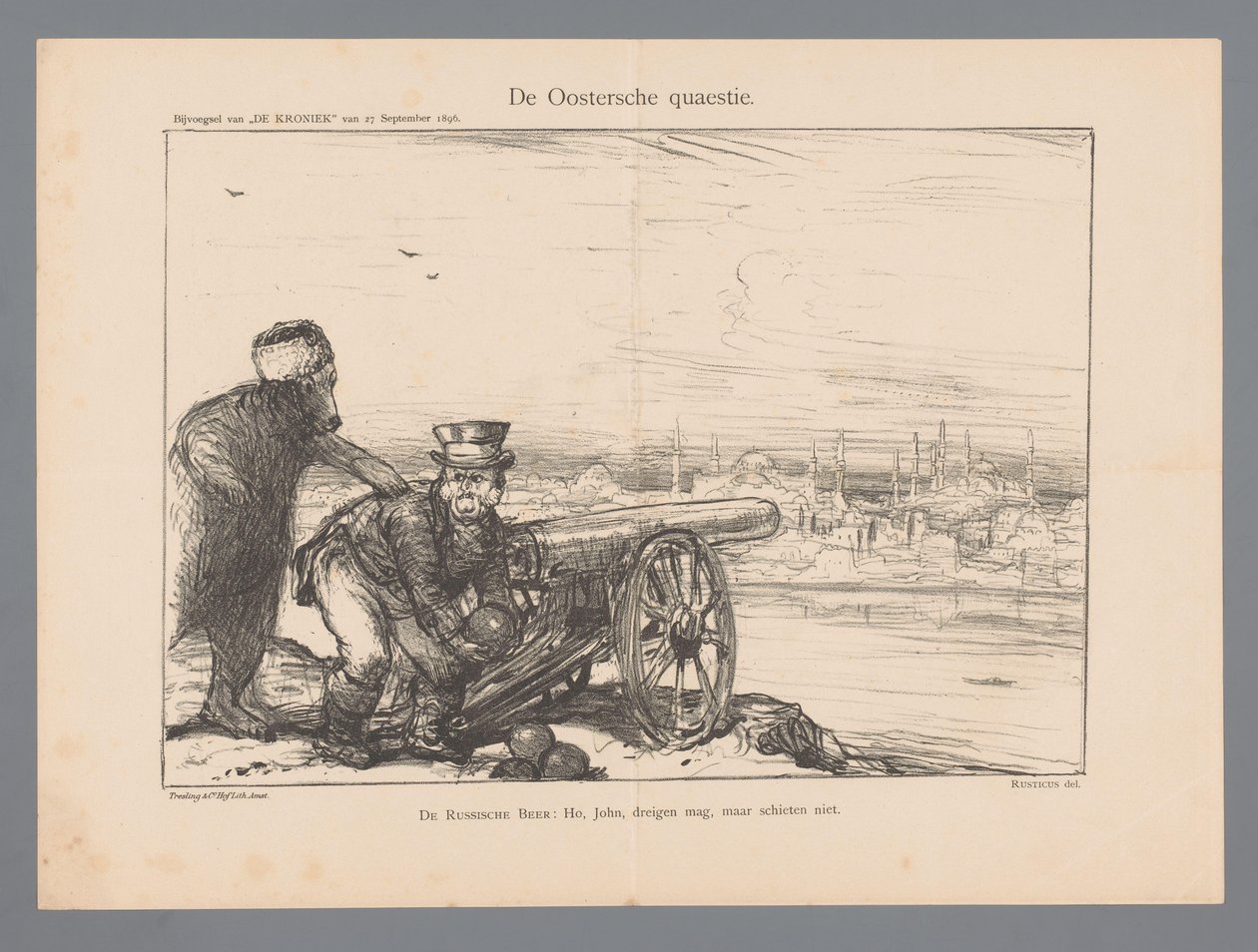 Det østlige spørgsmål (titel på objekt) af Marius Bauer