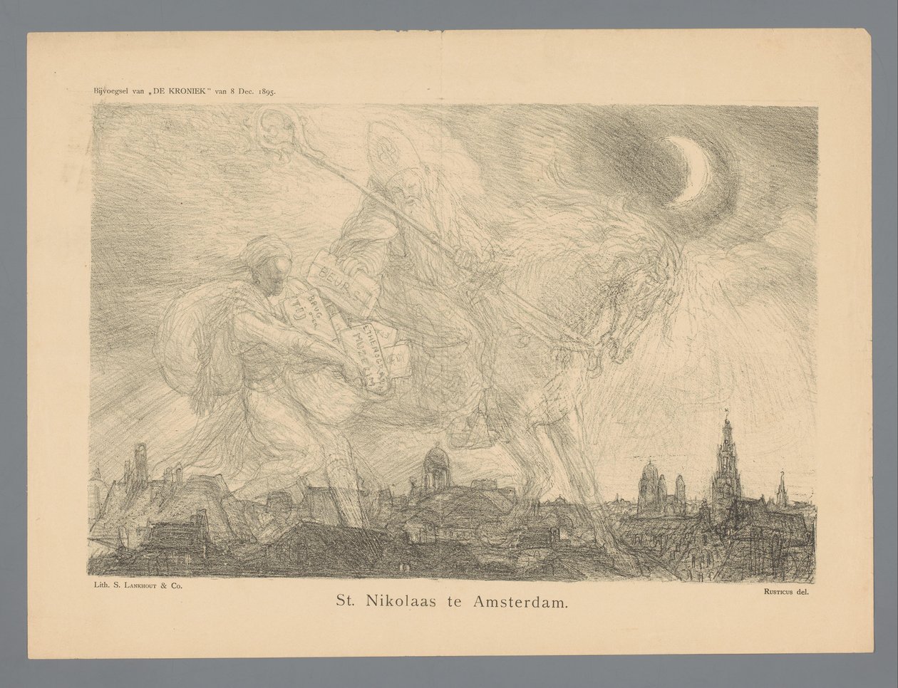 St. Nikolaas te Amsterdam (titel på objekt) af Marius Bauer