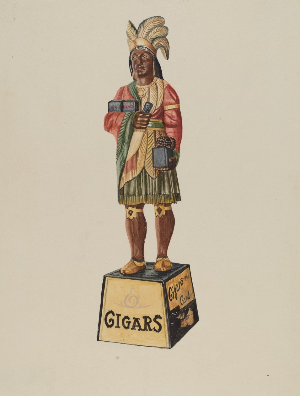 Cigarbutik indisk af Marius Hansen