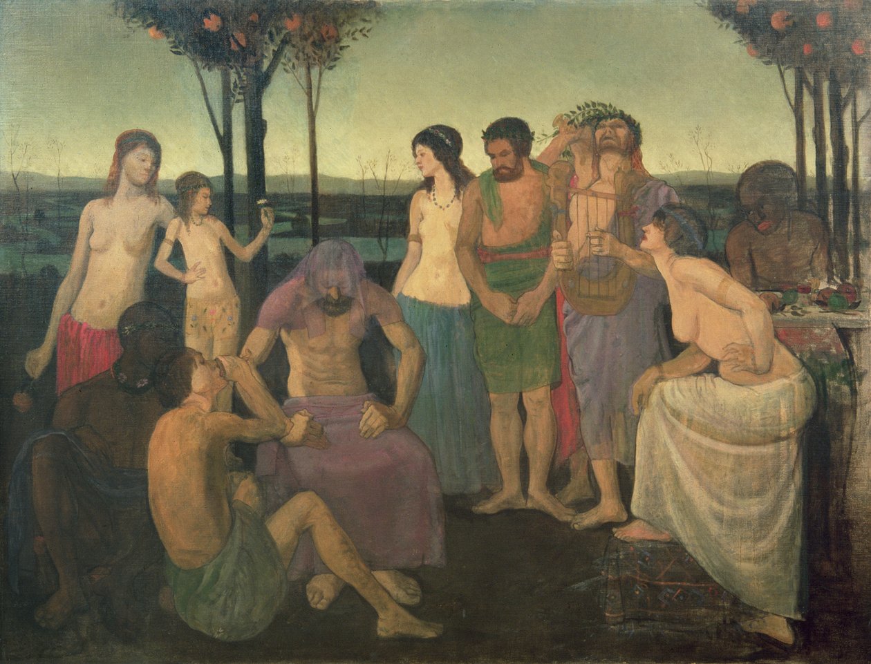 Allegori, ca. 1910 af Mark Gertler