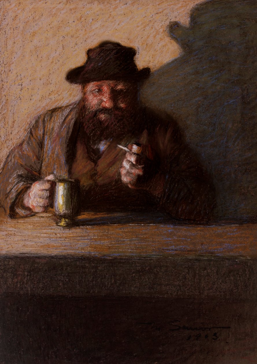 I baren, 1903 (pastel på papir) af Mark Senior