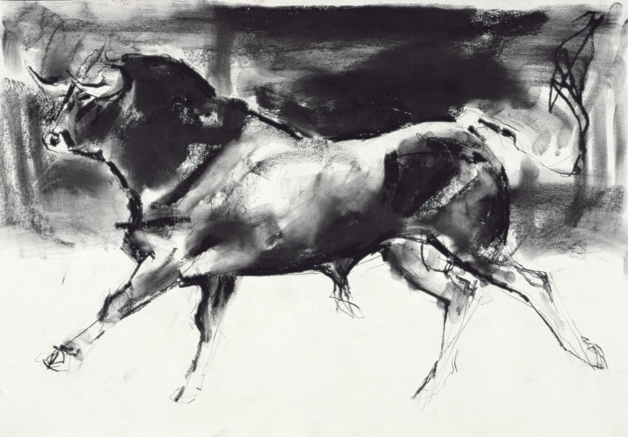 Black Bull (kul på papir) af Mark Adlington