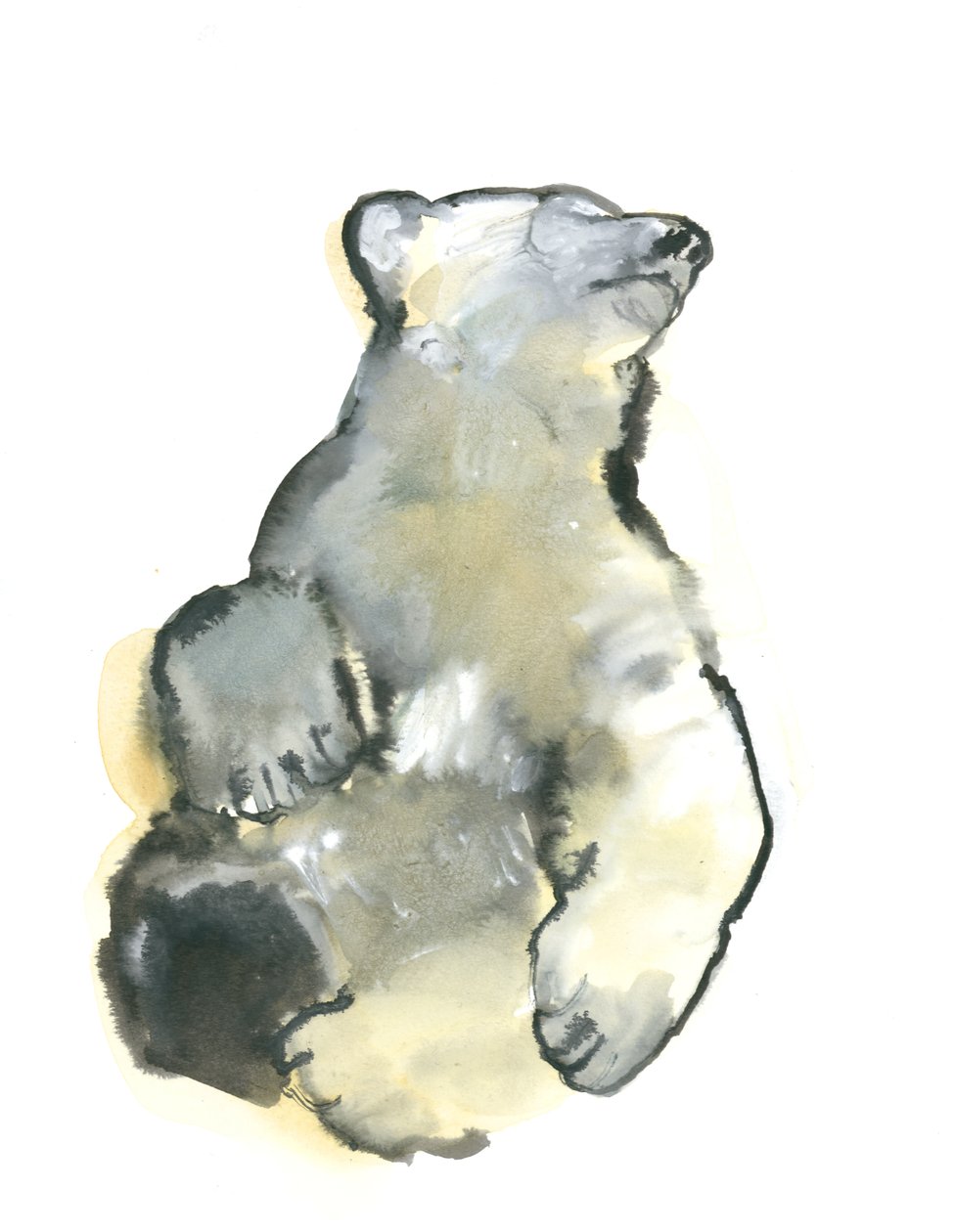 Bliss, 2015, (akvarel på papir) af Mark Adlington