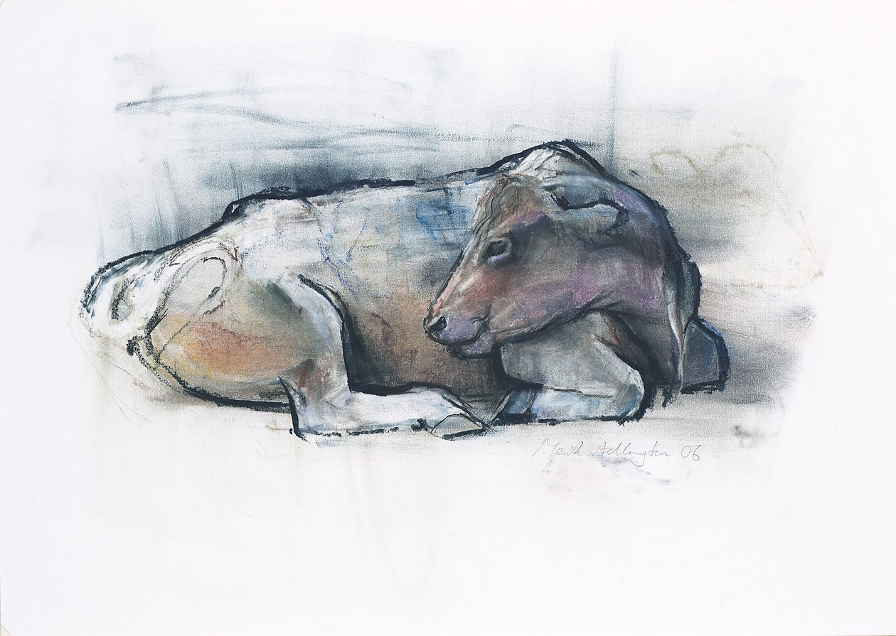 Galloway, 2006 (charcoal und conte på papir) af Mark Adlington