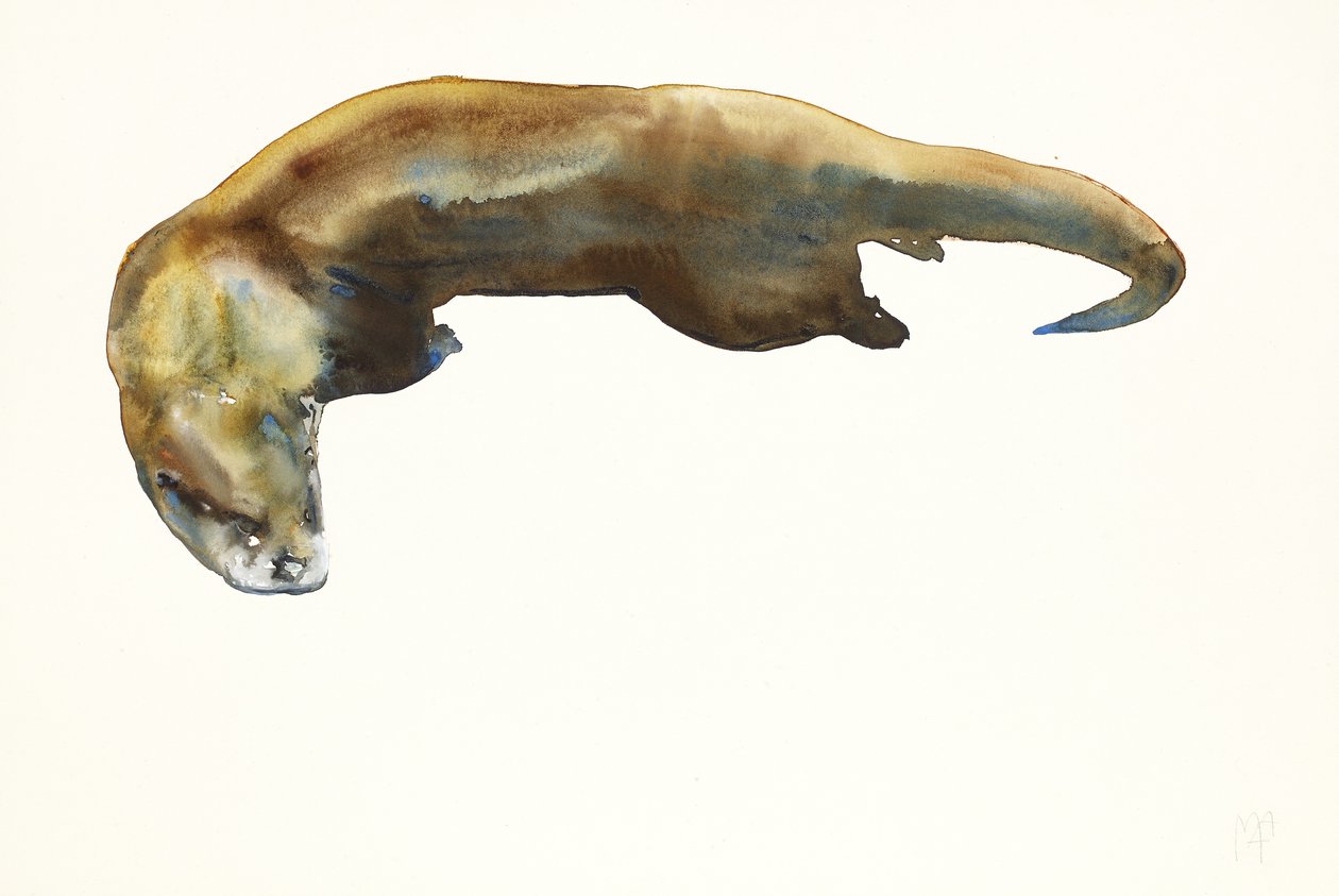 Guld, akvarel på papir (2014) af Mark Adlington