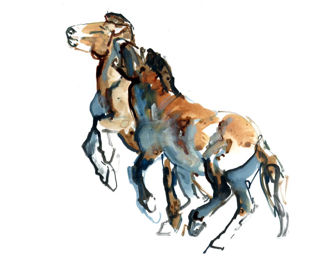 Neckbite, 2013 (sennelierblæk, akvarel og gouache) af Mark Adlington