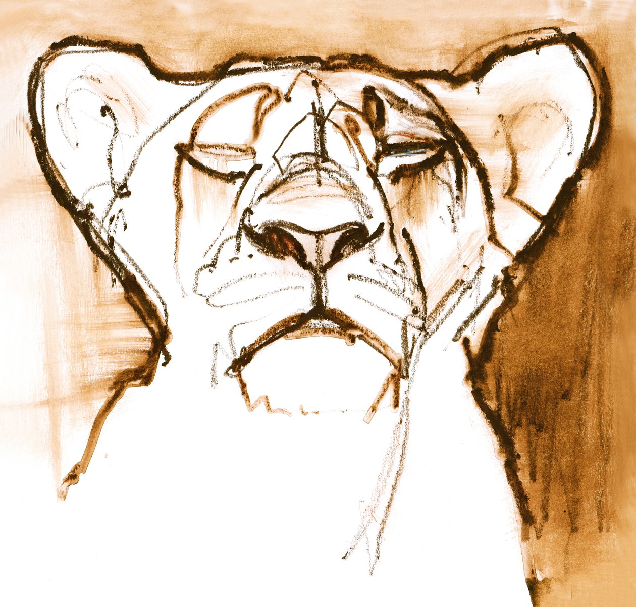 Sepia Cub, 2020 af Mark Adlington
