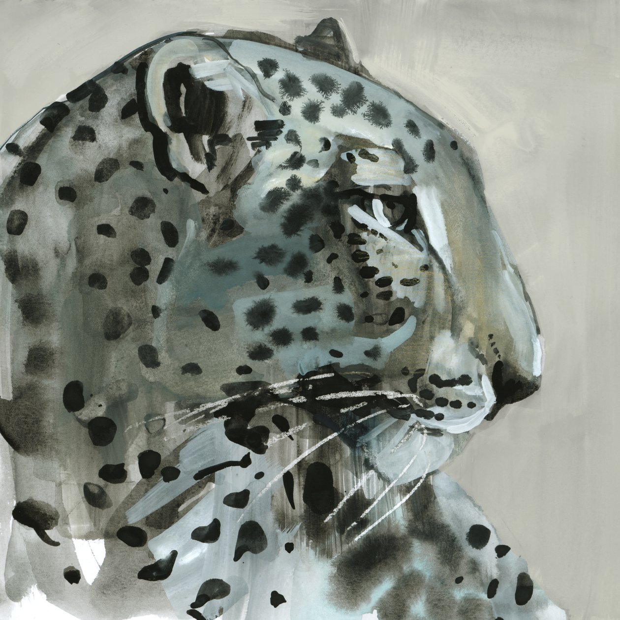 Shadow, 2015, (akvarel på papir) af Mark Adlington