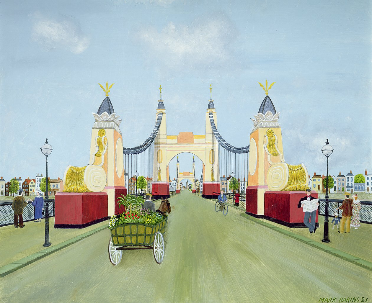Hammersmith Bridge af Mark Baring