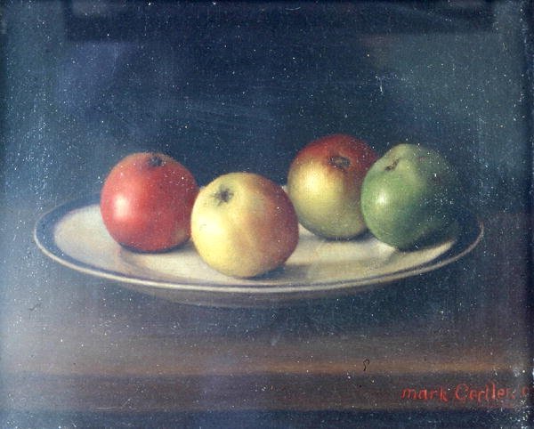 Stilleben med æbler af Mark Gertler