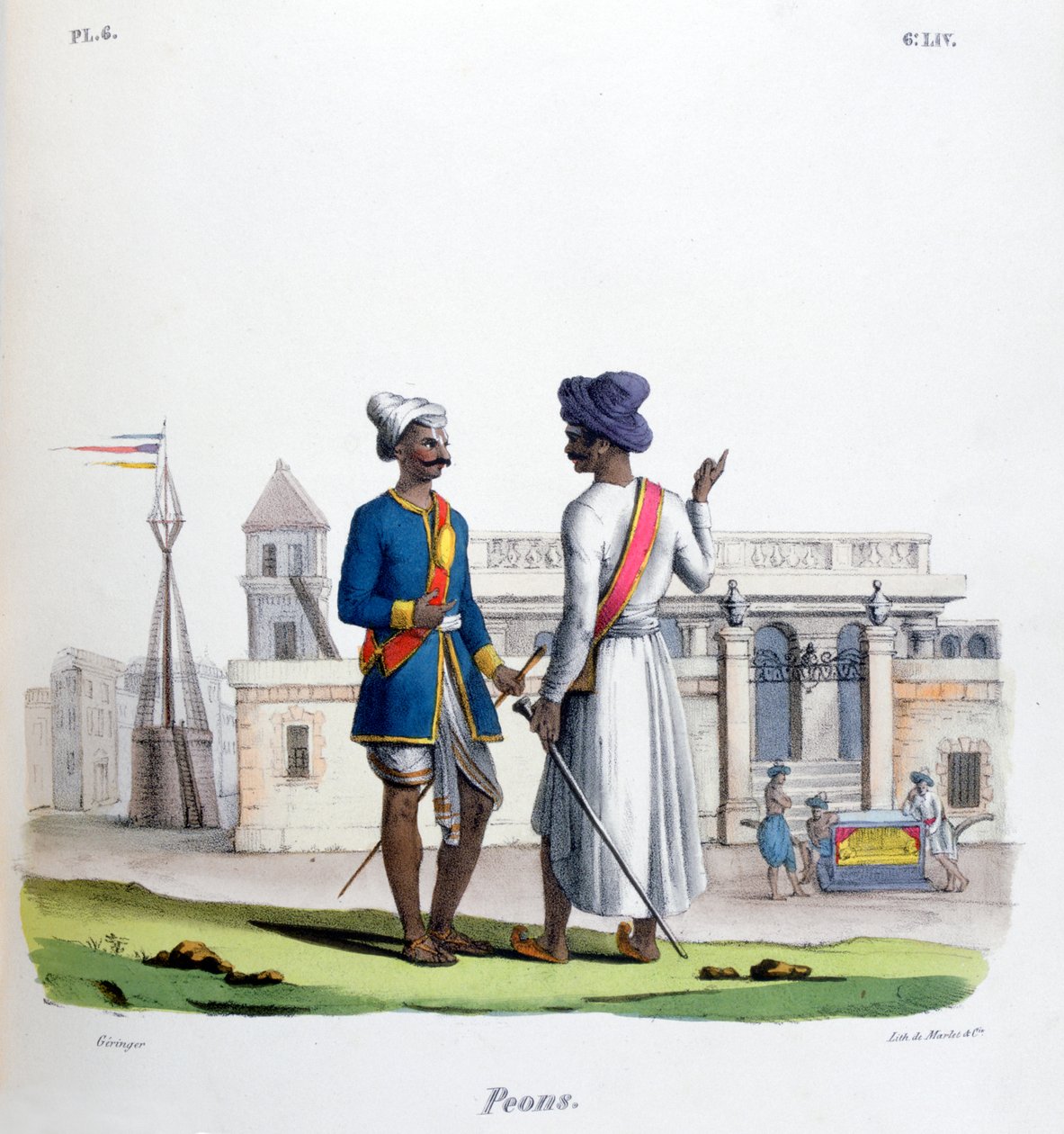Fodsoldater, 1828 af Marlet et Cie