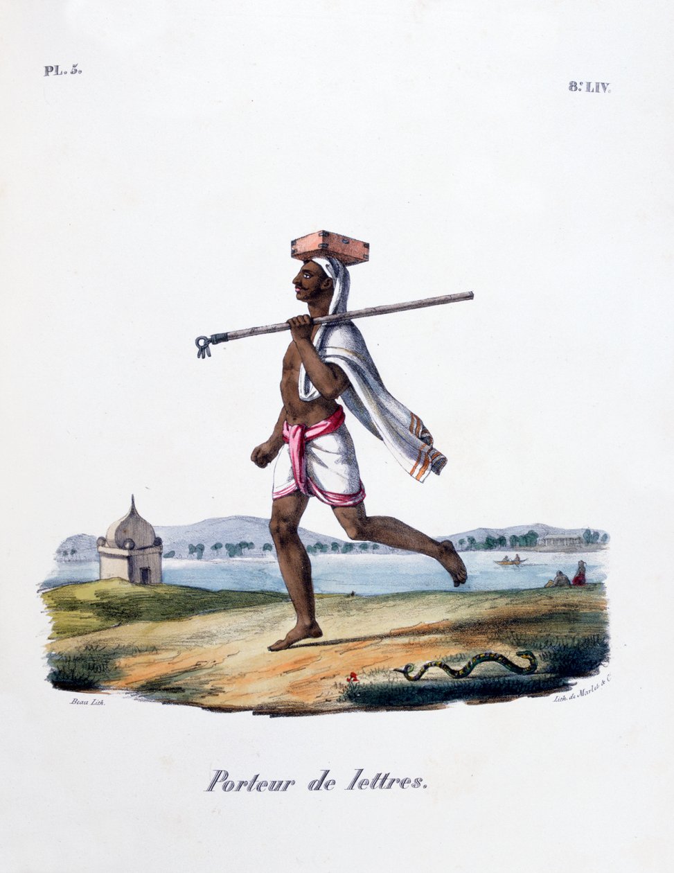 Brevbærer, 1828 af Marlet et Cie