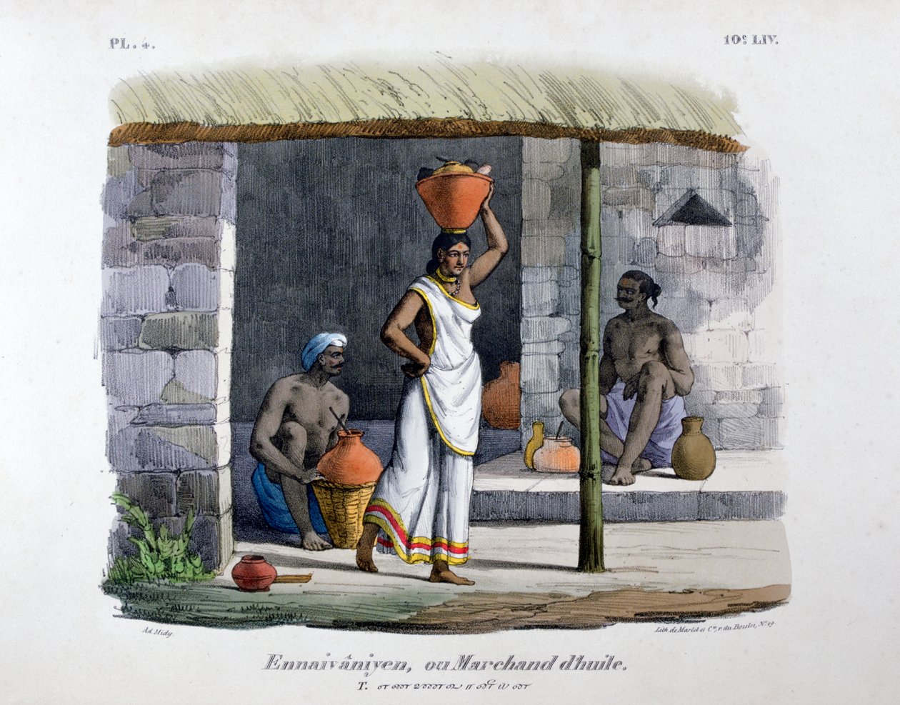 Oliehandler, 1828 af Marlet et Cie