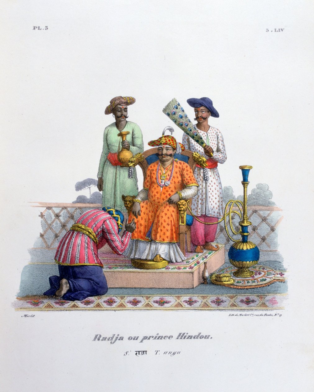 Raja, 1828 af Marlet et Cie