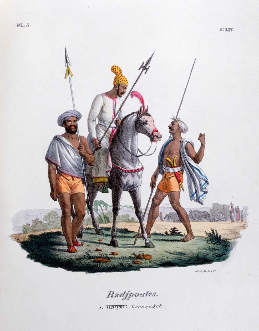 Rajputs, 1828 af Marlet et Cie