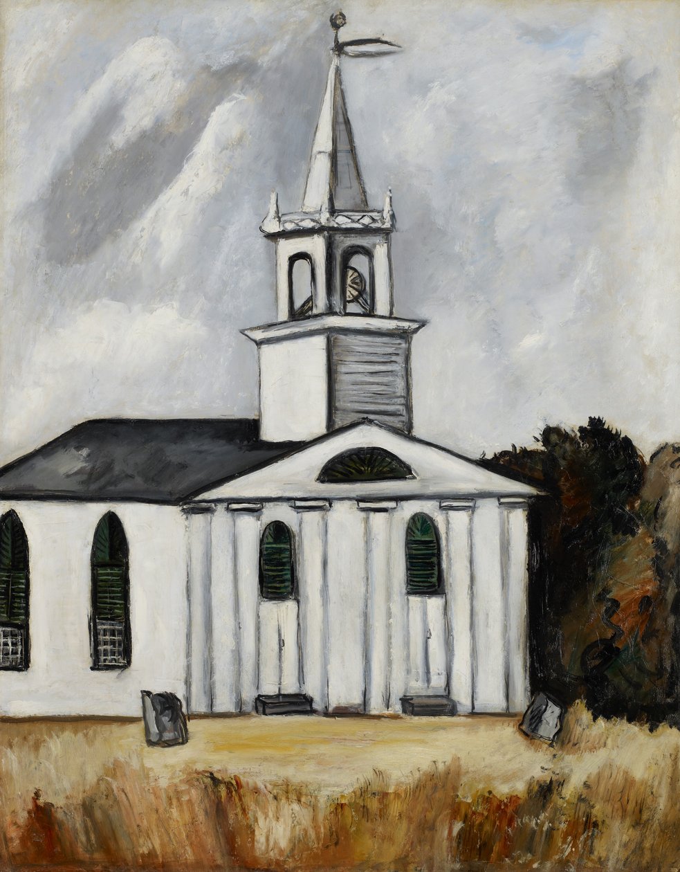 Kirke ved Head Tide #2 af Marsden Hartley