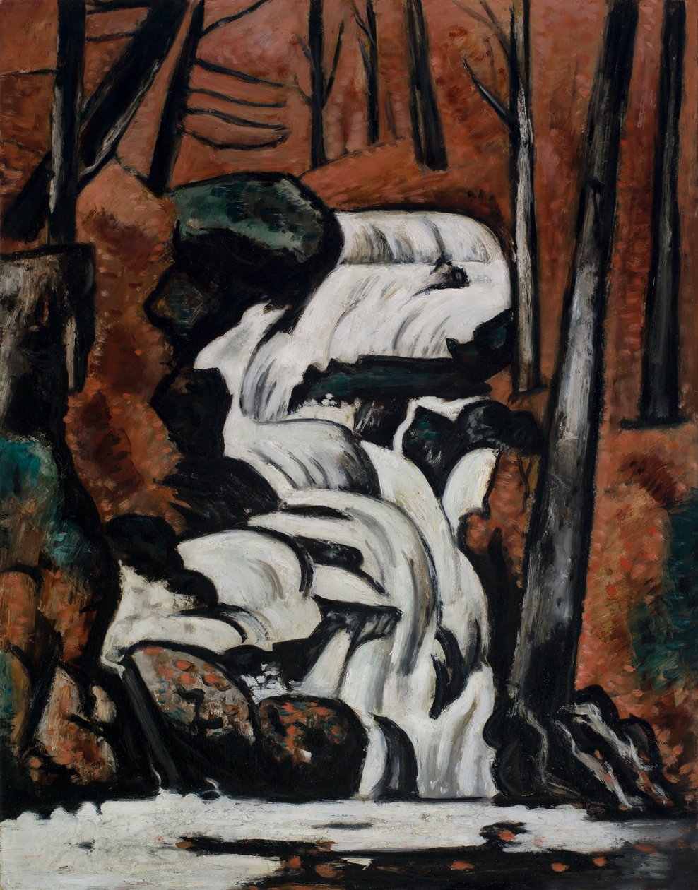 Smelt Brook Falls af Marsden Hartley