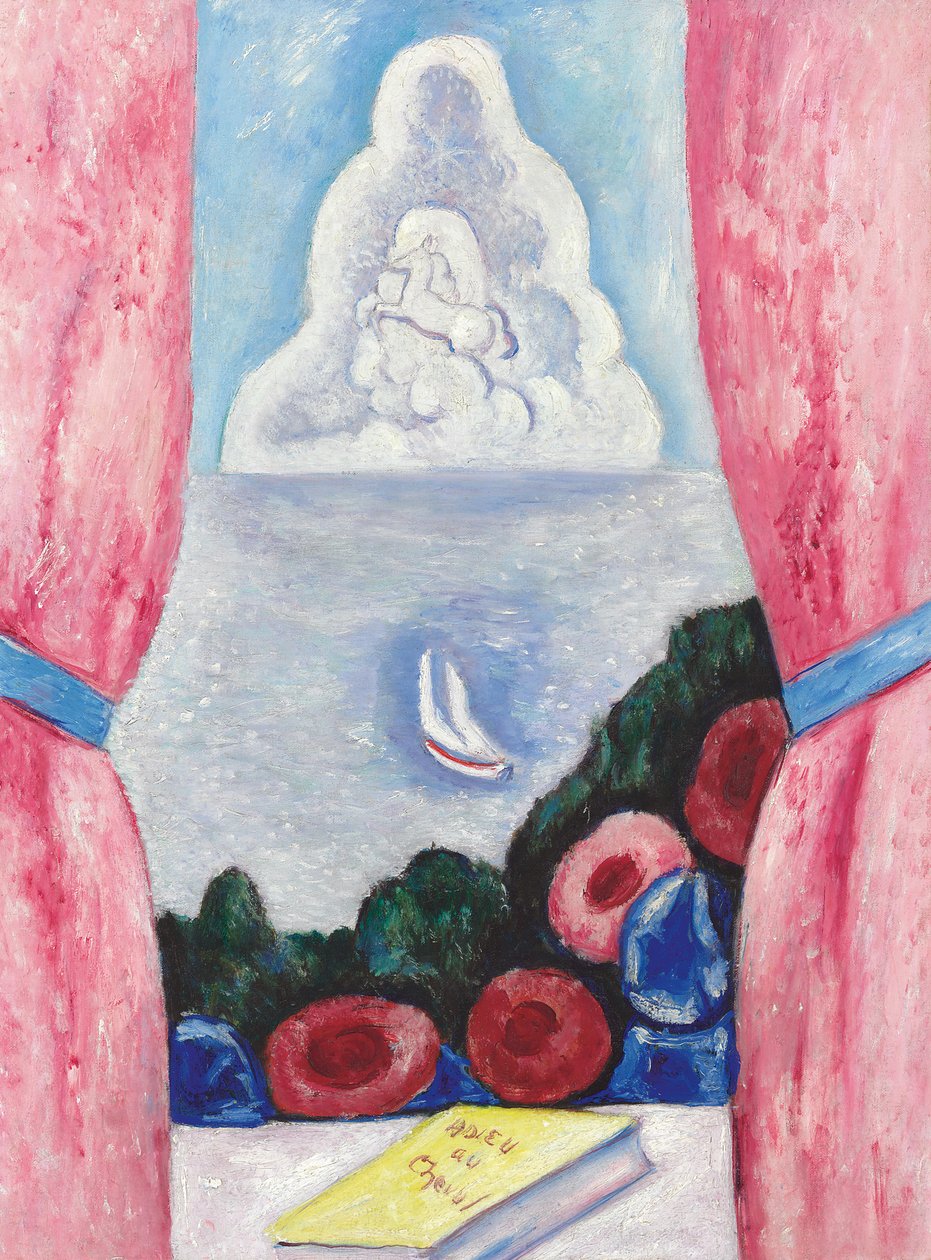 Udsigt fra et vindue (olie på lærred) af Marsden Hartley