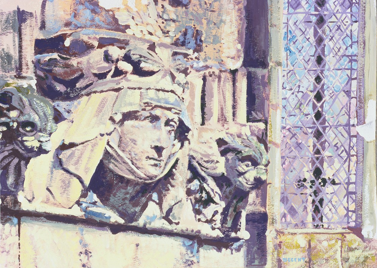 Erosion of Memories, 1996 (gouache) af Martin Decent