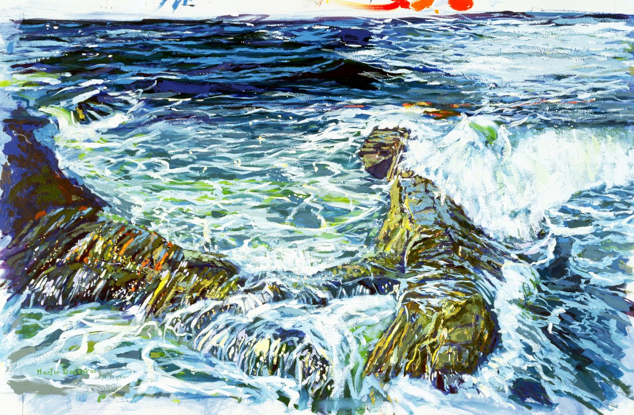 Lands End, 2002 (wc & gouache på papir) af Martin Decent