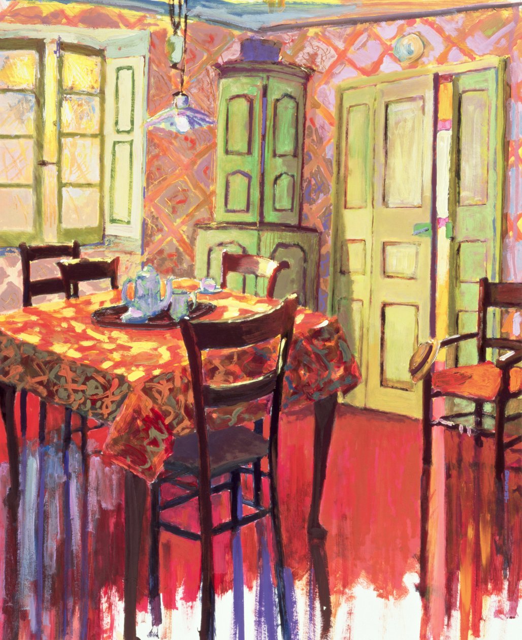 Morning Room, 2000 (akryl på lærred) af Martin Decent