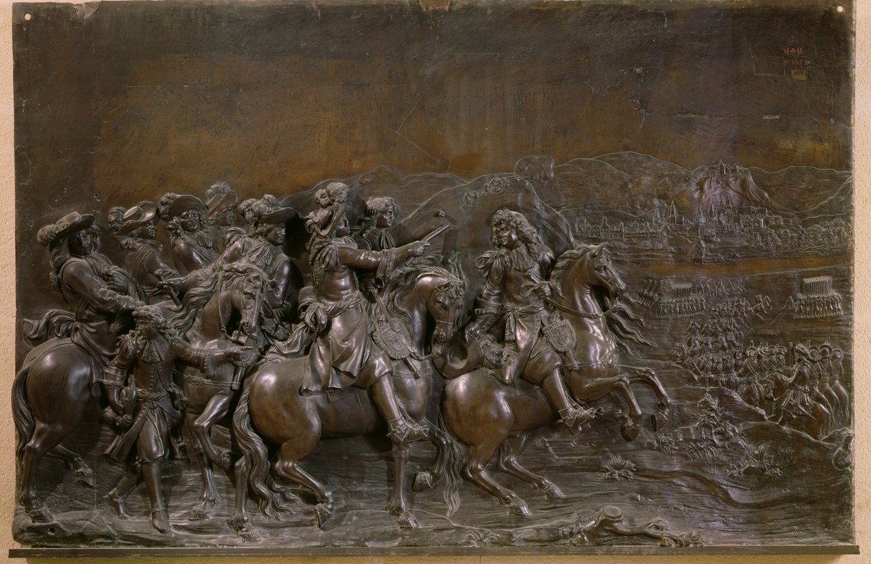 Erobring af Franche-Comte i 1674, ca. 1686 (bronze) af Martin Desjardins